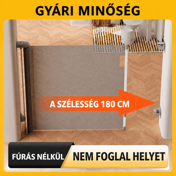 Biztonsági kapu fúrás nélkül